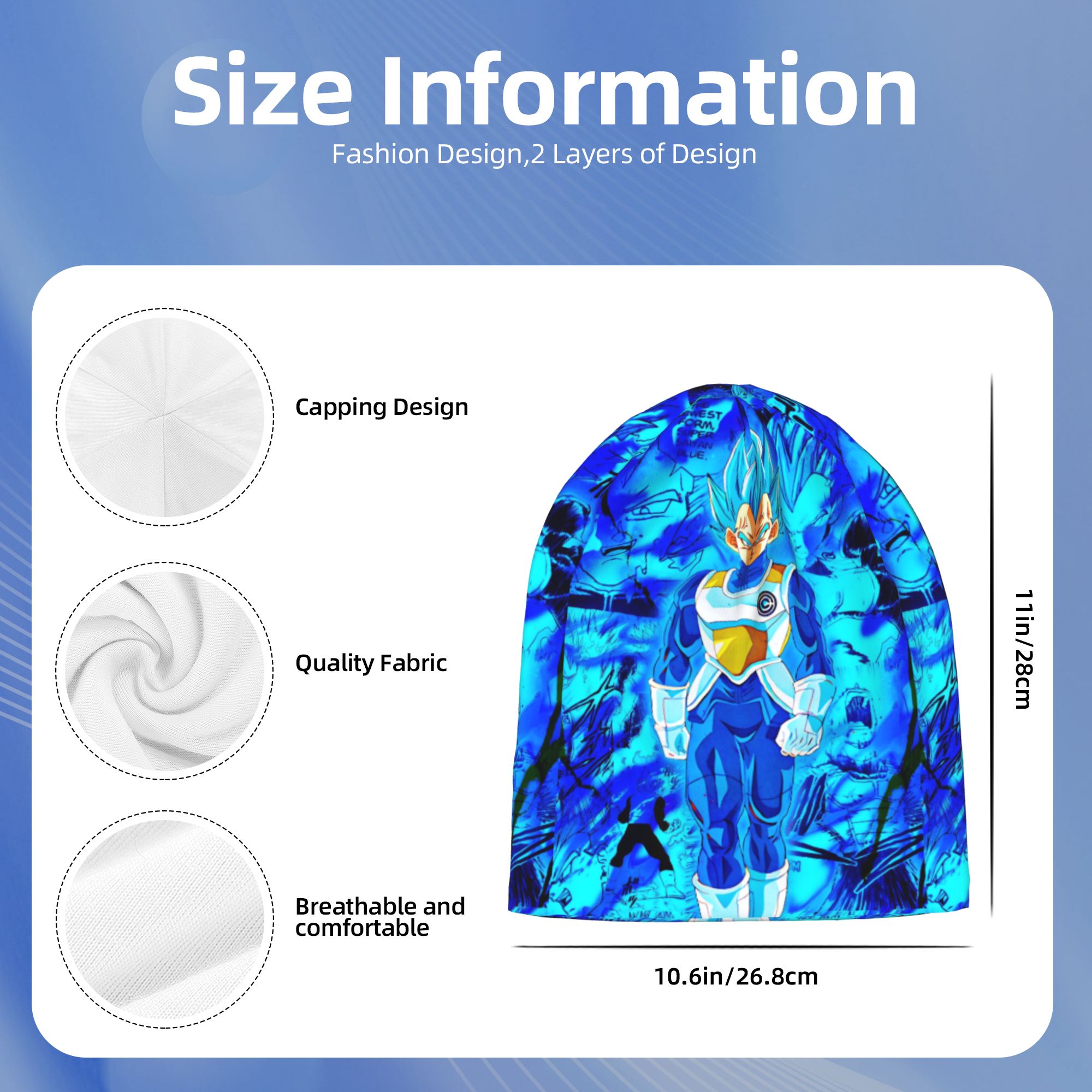 DBZ Vegeta Cartoon Skullies Be - Men'S Fashion With Hat recension och pris