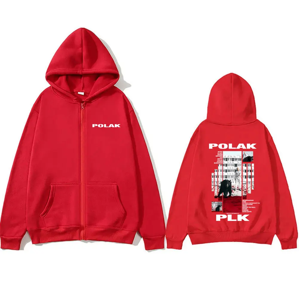 Rapper Plk Polak Print Zipper  - Mens Fashion Zip Up Hoodies recension och pris