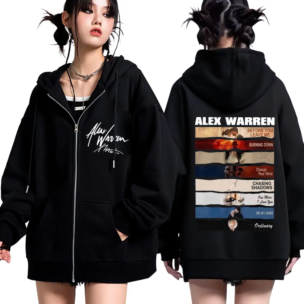 Singer Alex Warren 2026 Tour P - Mens Fashion Zip Up Hoodies recension och pris