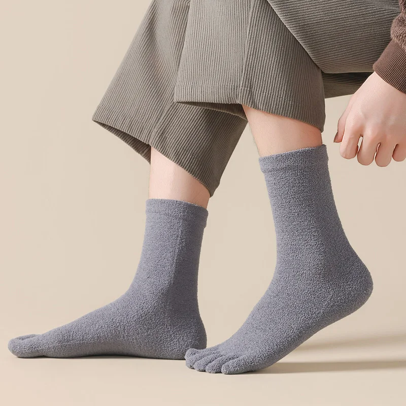 6/12 Pairs Thick Thermal Split - Socks Ankle Men recension och pris