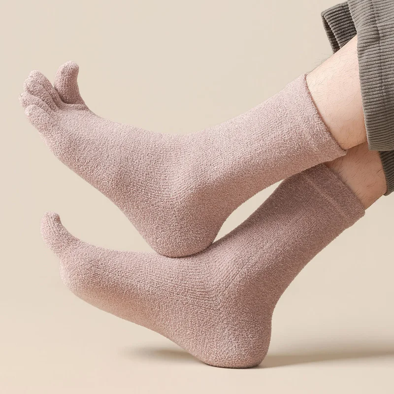 6/12 Pairs Thick Thermal Split - Socks Ankle Men recension och pris