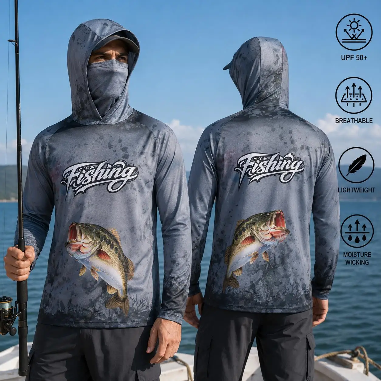 Fishing Shirt Hooded Men Fishi - Mens Fashion Summer recension och pris