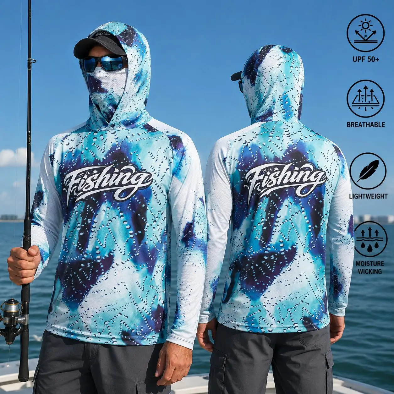 Fishing Shirt Hooded Men Fishi - Mens Fashion Summer recension och pris