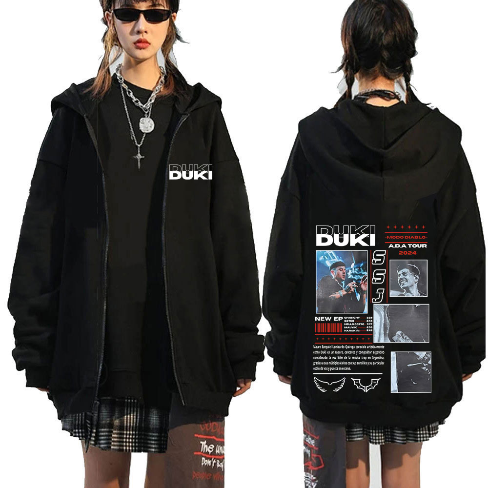 Rapper Duki ADA Tour 2024 Zip  - Mens Fashion Zip Up Hoodies recension och pris