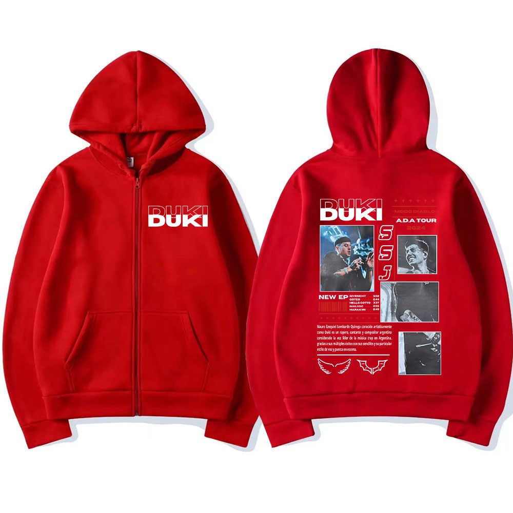 Rapper Duki ADA Tour 2024 Zip  - Mens Fashion Zip Up Hoodies recension och pris