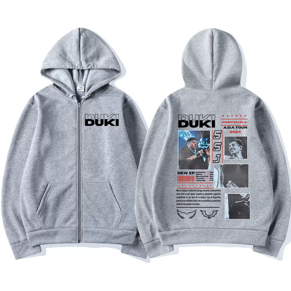 Rapper Duki ADA Tour 2024 Zip  - Mens Fashion Zip Up Hoodies recension och pris