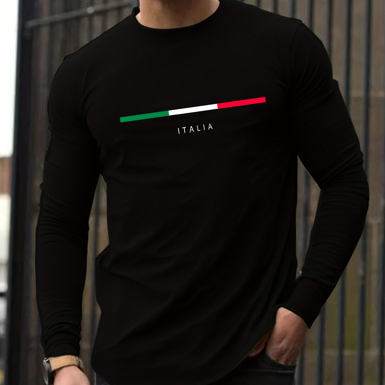 100% Pure Cotton Men's Long Sl - Men'S Fashion T Shirts recension och pris