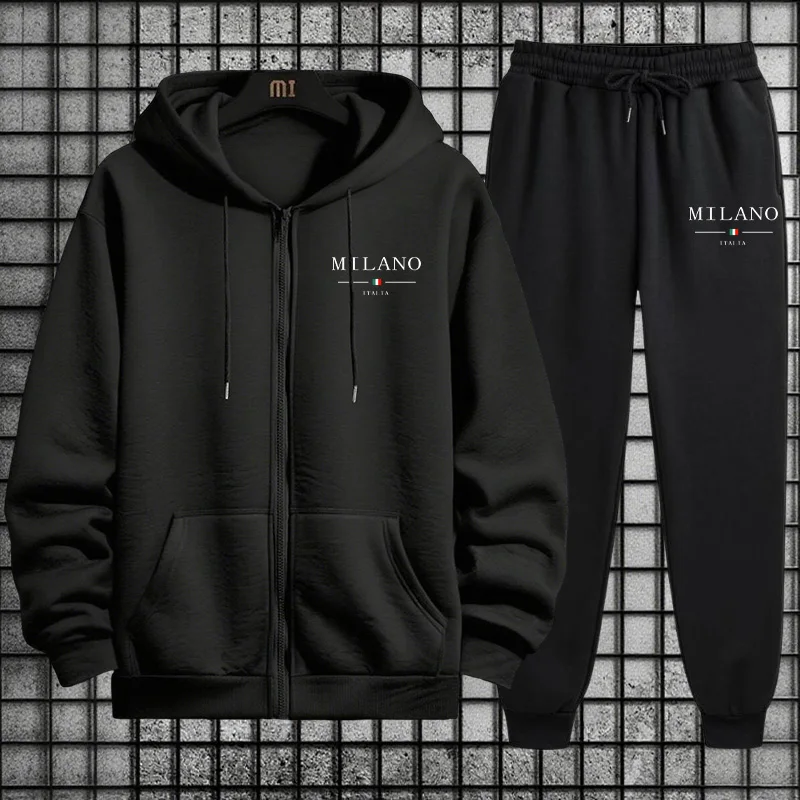 Spring 2026 Men's Tracksuit Ca - Mens Fashion Zip Up Hoodies recension och pris