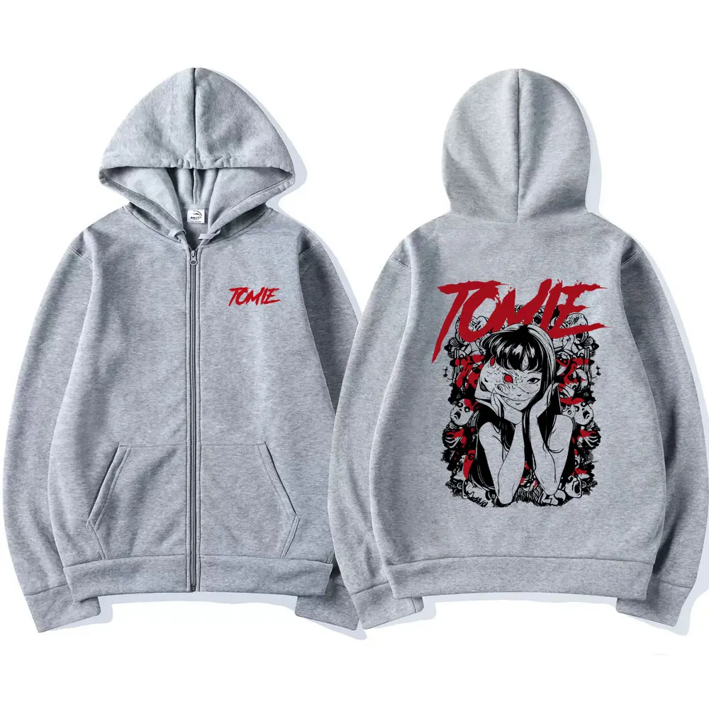 Japanese Anime Tomie Zipper Ho - Mens Fashion Zip Up Hoodies recension och pris