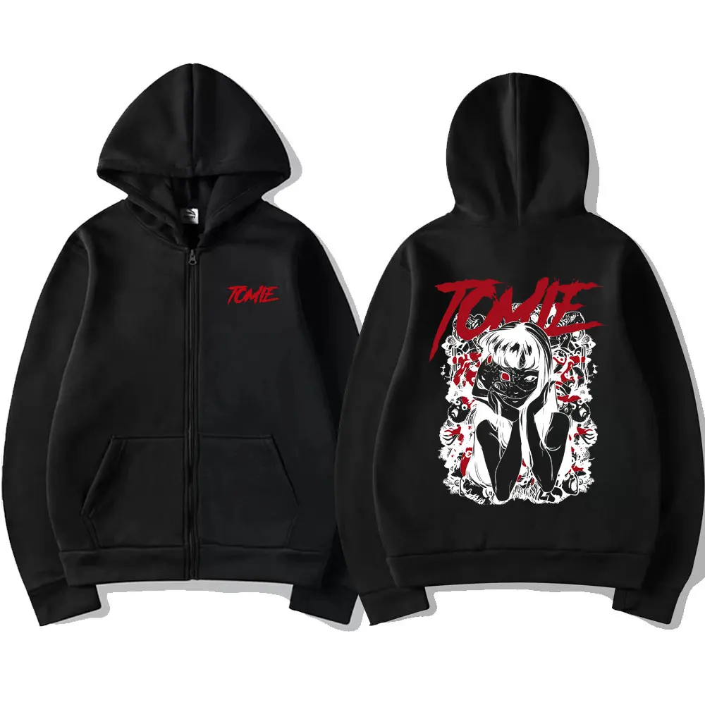 Japanese Anime Tomie Zipper Ho - Mens Fashion Zip Up Hoodies recension och pris