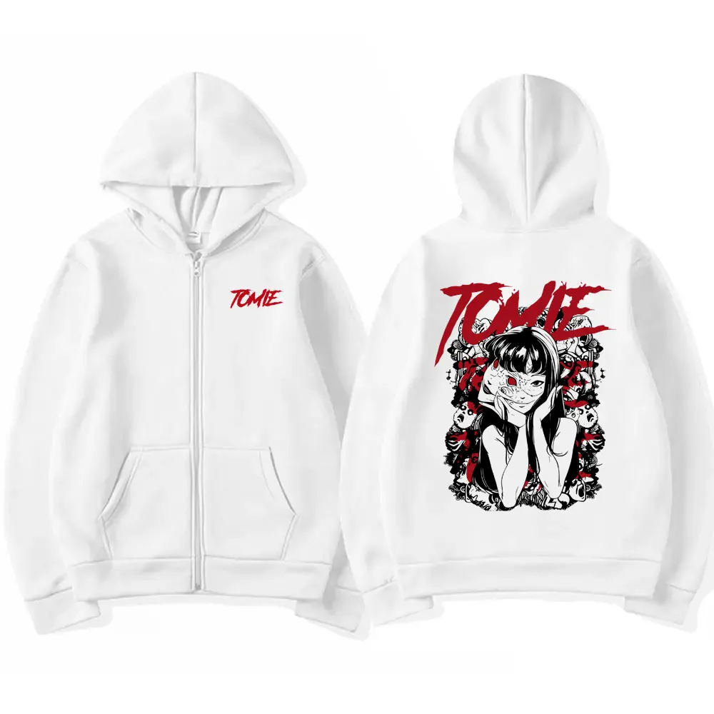 Japanese Anime Tomie Zipper Ho - Mens Fashion Zip Up Hoodies recension och pris