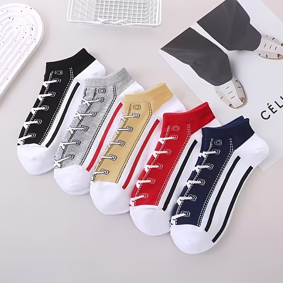 5 Pairs Men Summer Thin Cotton - Socks Ankle Men recension och pris