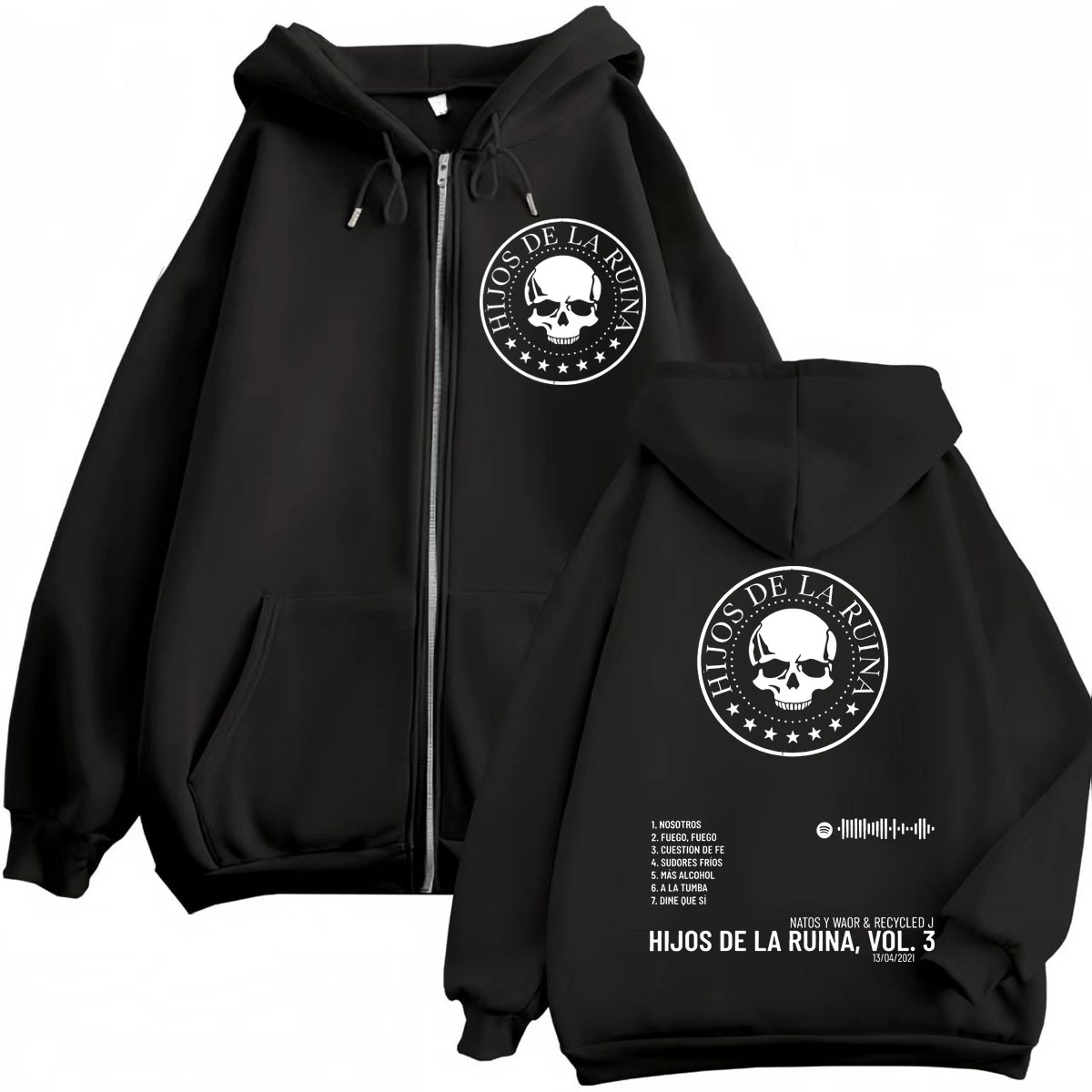 Rap Duo Natos Y Waor Hijos De  - Mens Fashion Zip Up Hoodies recension och pris