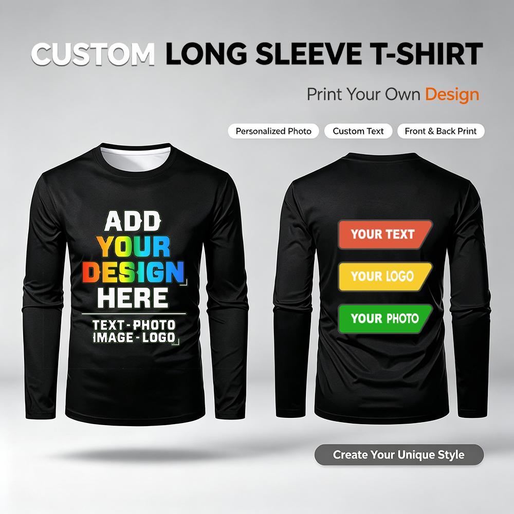 DIY Customized Logo Photo T-sh - Men'S Fashion T Shirts recension och pris