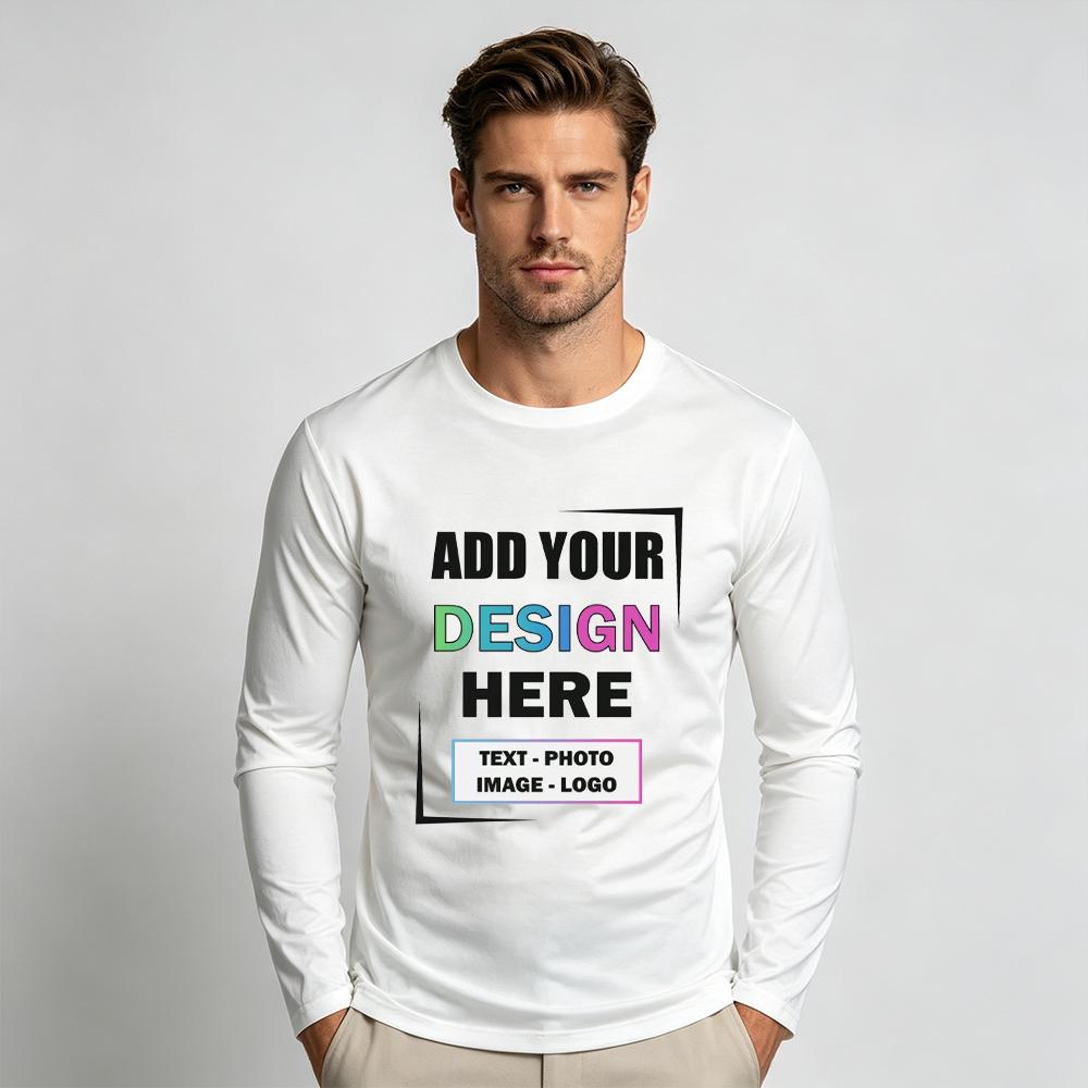 DIY Customized Logo Photo T-sh - Men'S Fashion T Shirts recension och pris