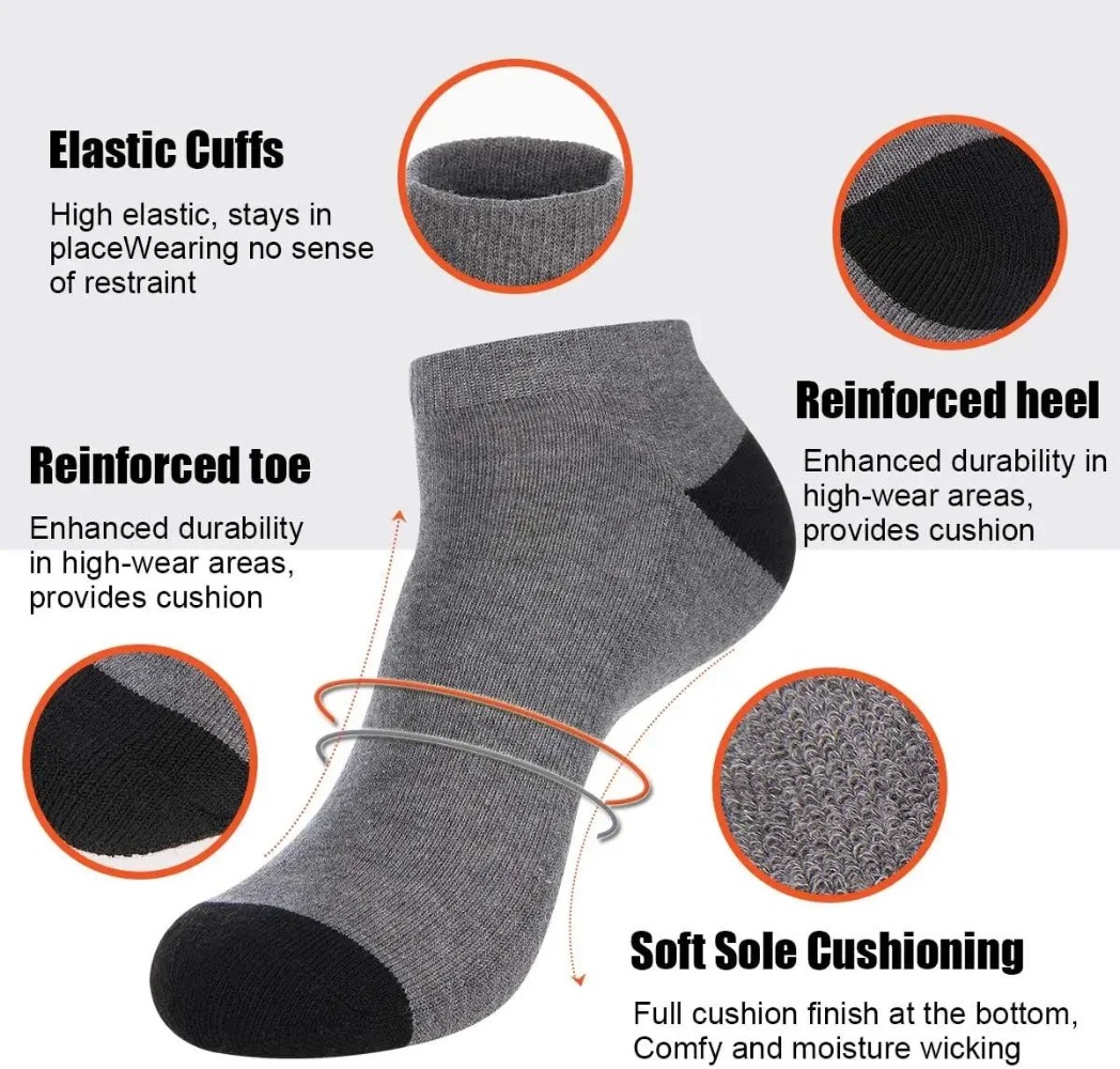 1-10Pairs Breathable Mens Summ - Socks Ankle Men recension och pris