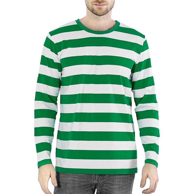 Fashion Contrast Stripe 3D Pri - Mens Fashion Clothes recension och pris