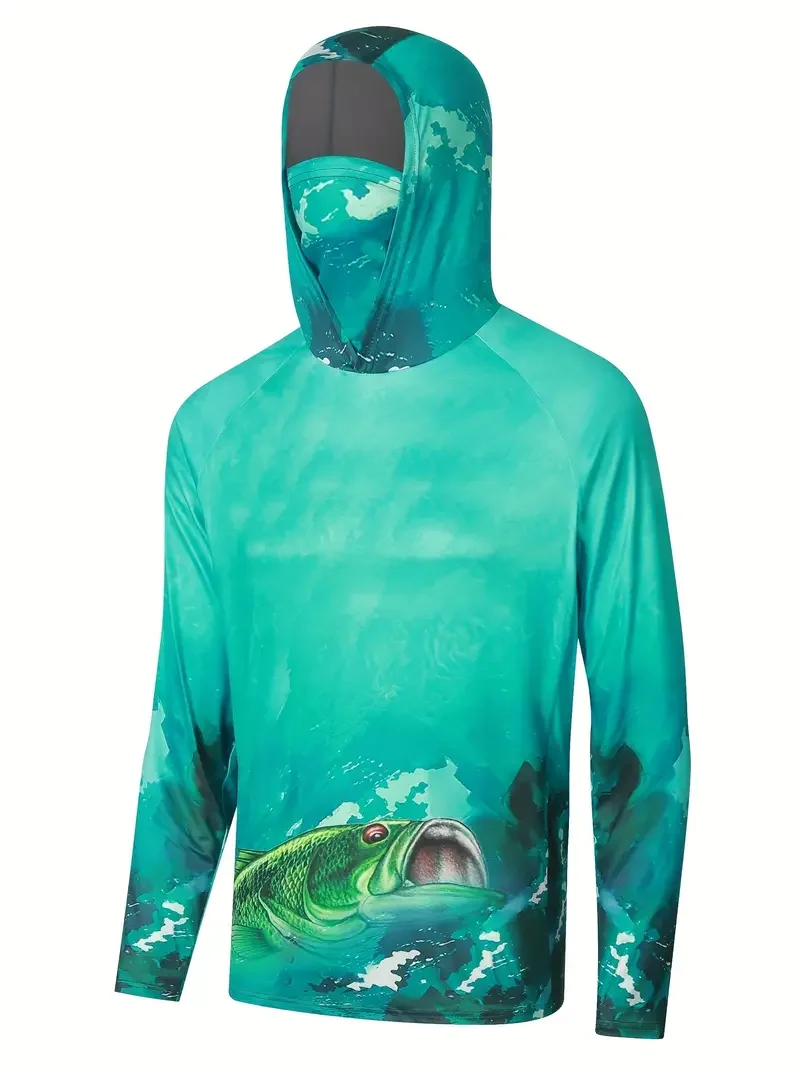 Fishing Shirt Hooded Men Fishi - Mens Fashion Summer recension och pris