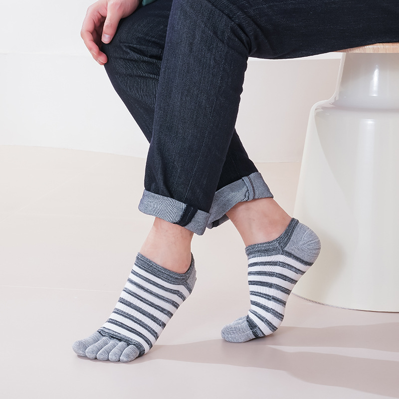 5 Pairs Summer Men Toe Ankle S - Socks Ankle Men recension och pris