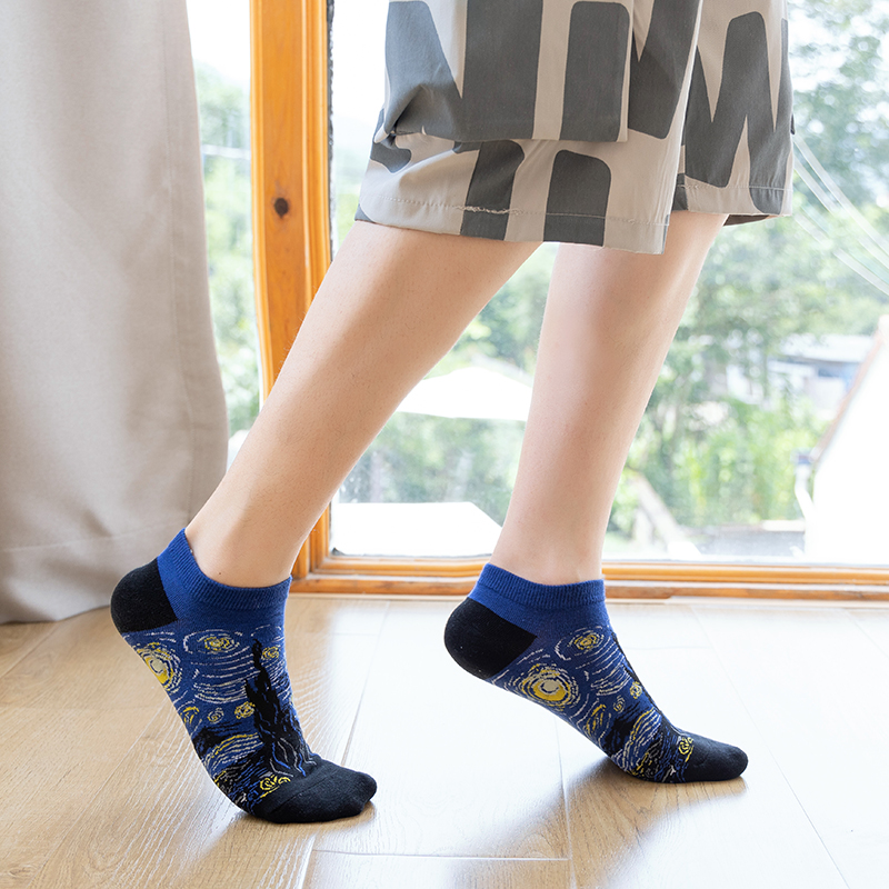 1/5 Pairs Combed Cotton Ankle  - Socks Ankle Men recension och pris
