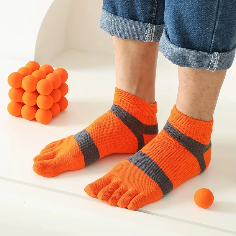 1/5 Pairs Mans Five Finger Ank - Socks Ankle Men recension och pris