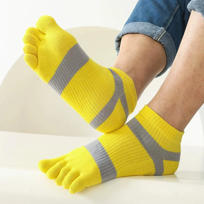 1/5 Pairs Mans Five Finger Ank - Socks Ankle Men recension och pris