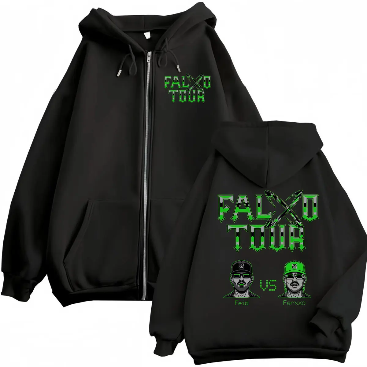 Feid Vs Ferxxo Falxxo Tour 202 - Mens Fashion Zip Up Hoodies recension och pris