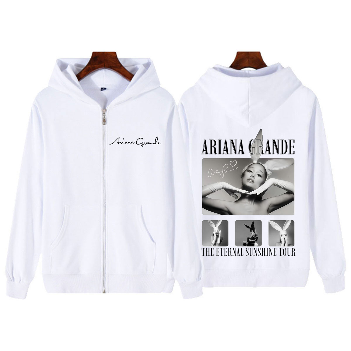 Singer Ariana Grande Album Tou - Mens Fashion Zip Up Hoodies recension och pris