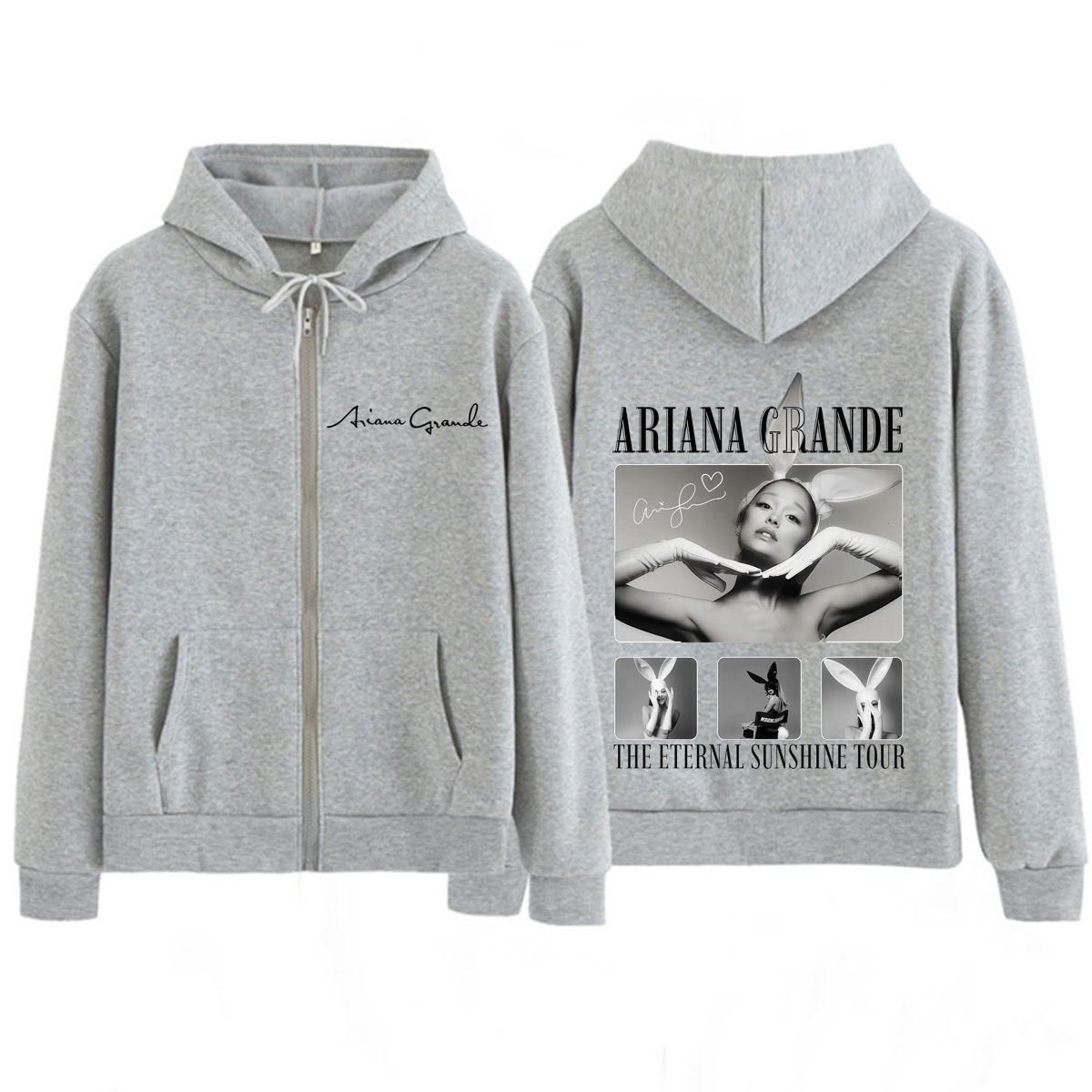 Singer Ariana Grande Album Tou - Mens Fashion Zip Up Hoodies recension och pris