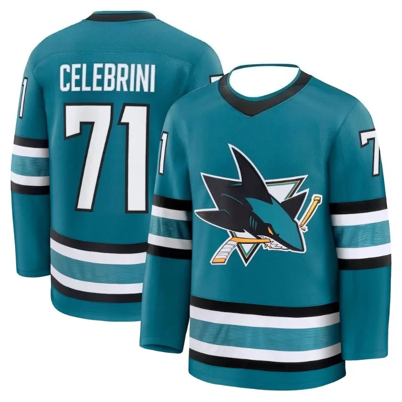 San Jose Sharks Celebrini #71  - Mens Fashion Summer recension och pris