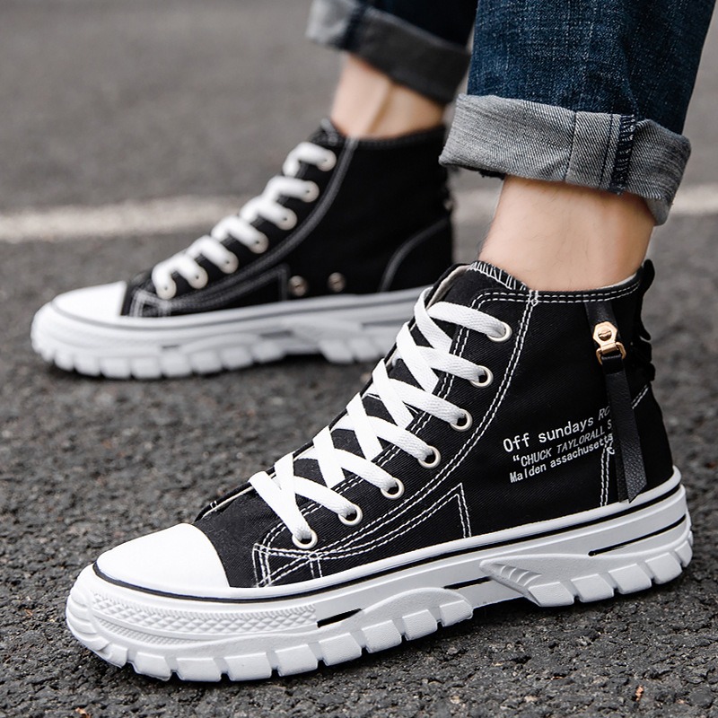 Men Shoes High-Top Canvas Shoe - Mens Fashion Trainers recension och pris