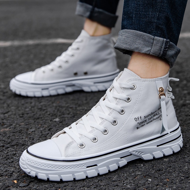 Men Shoes High-Top Canvas Shoe - Mens Fashion Trainers recension och pris