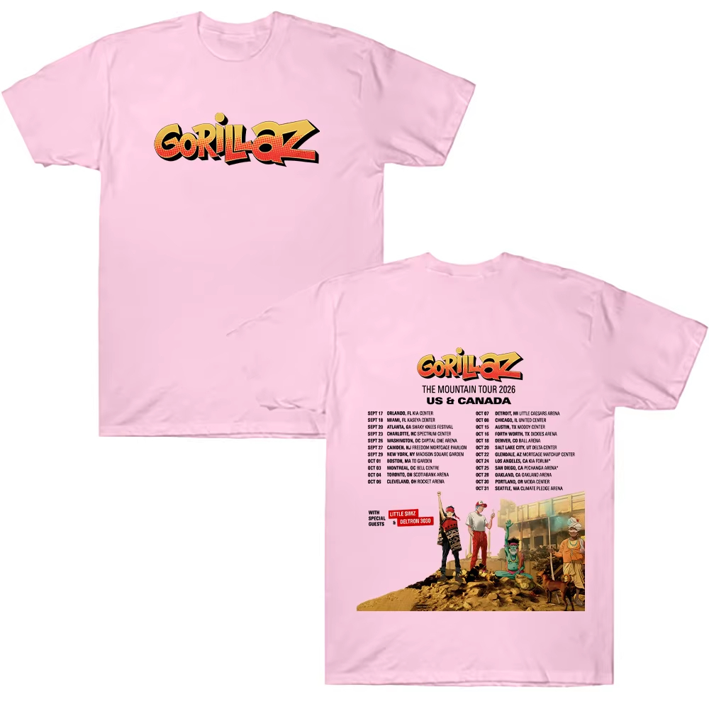 Gorillazs TheMountain Tour 202 - Poster Men Fashion recension och pris