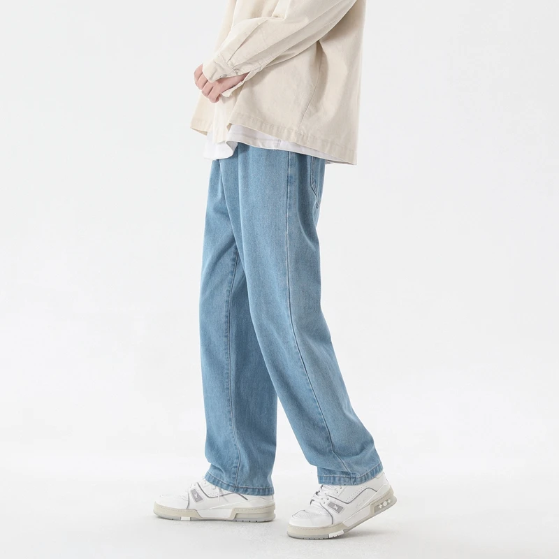 New Korean Fashion Men's Casua - Men'S Fashion Grey Jeans recension och pris