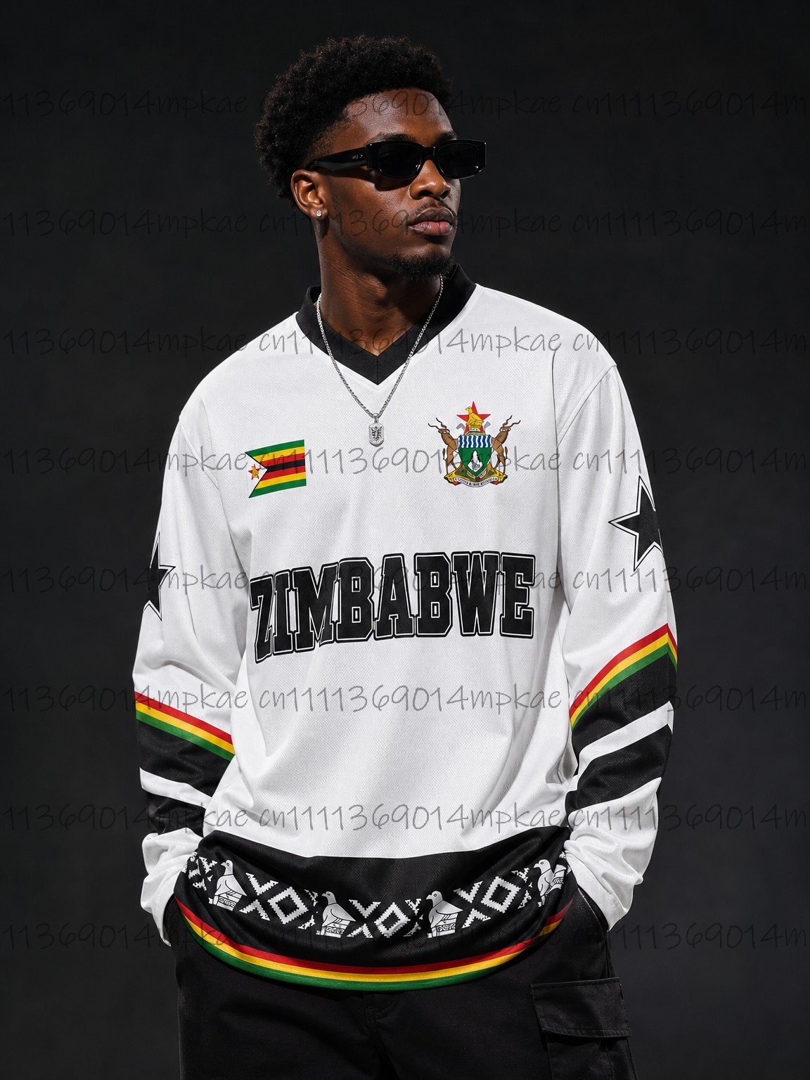 Autumn Zimbabwe Ethnic Street  - Men'S Fashion T Shirts recension och pris