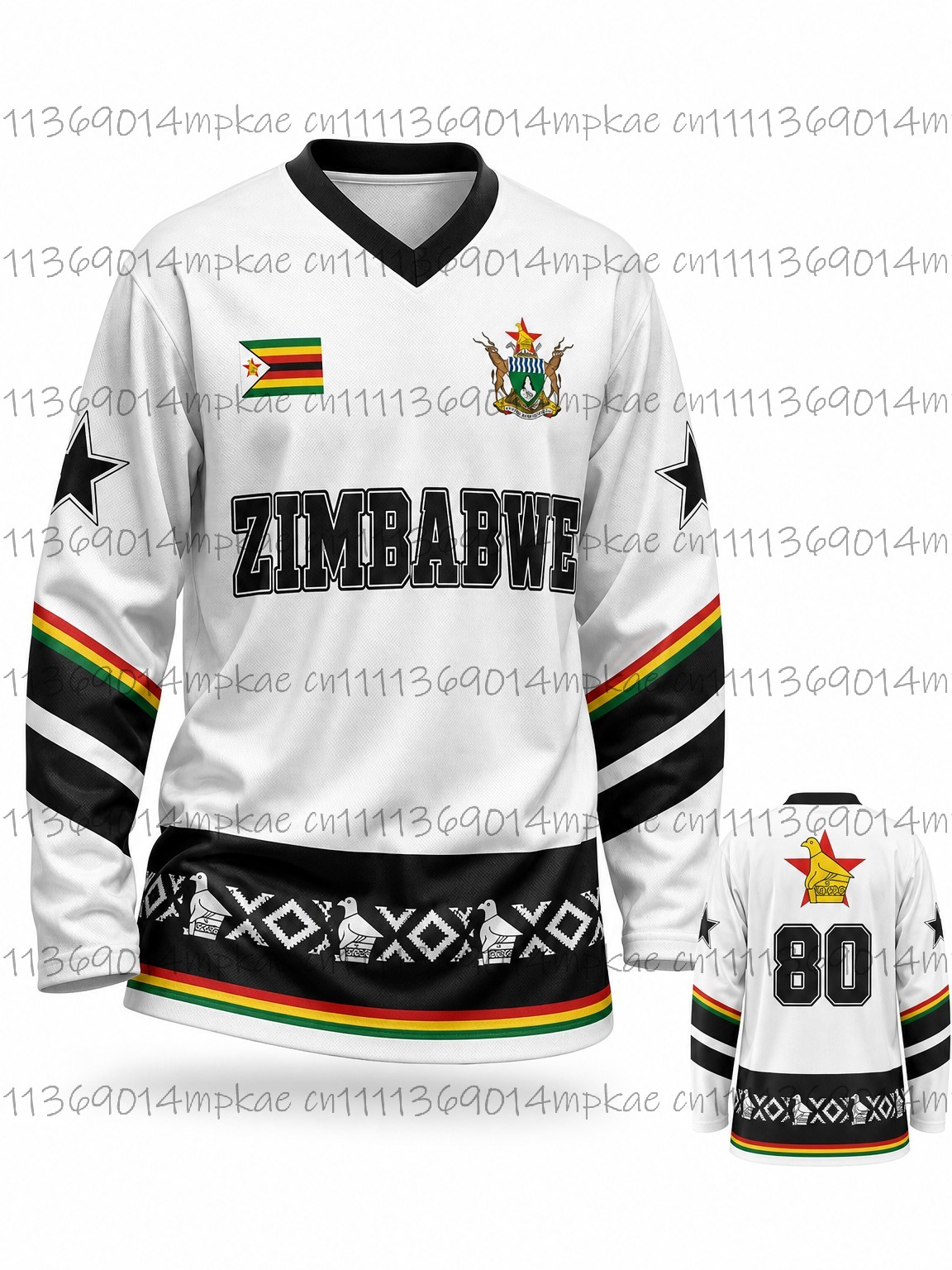 Autumn Zimbabwe Ethnic Street  - Men'S Fashion T Shirts recension och pris
