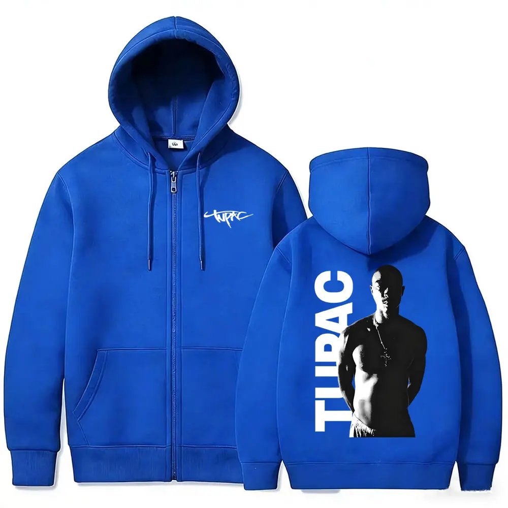 Rapper Tupac 2pac Zipper Hoodi - Mens Fashion Zip Up Hoodies recension och pris